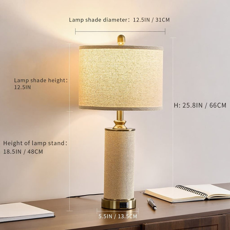 Ensemble de 2 lampes de table Farmhouse