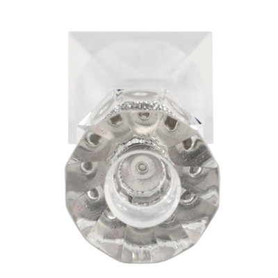 Porte-bougie en verre Crystal Bling pour table de salle à manger - Présentoir à bougie moderne et décoratif pour décoration intérieure Glam