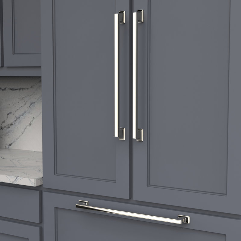 Brownstone Appliance Pull, 18", Polished Nickel