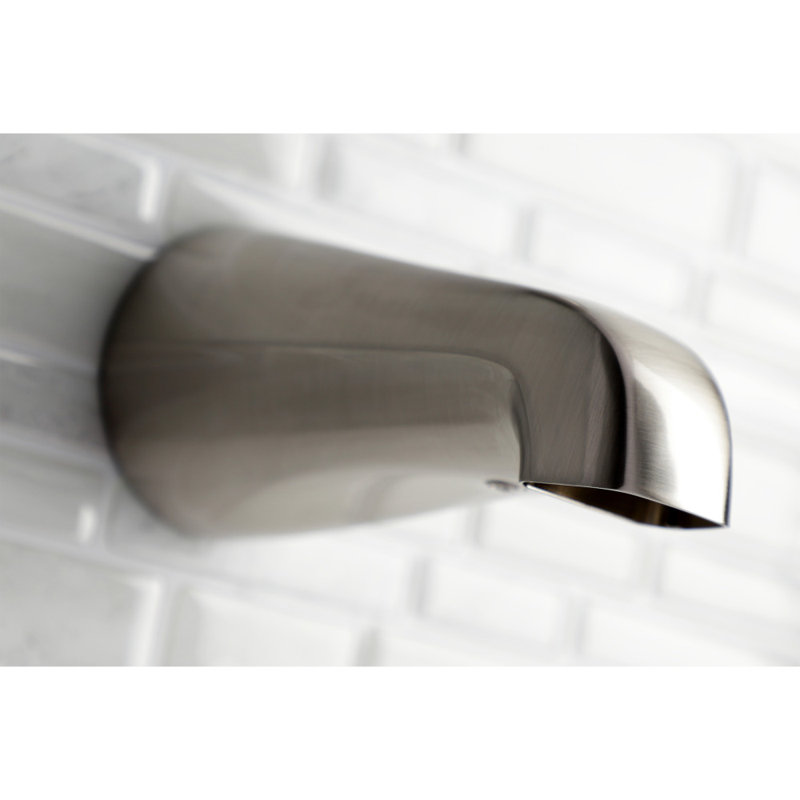 Kingston Brass Single-Handle Pressure Balanced Tub Faucet, Brushed Nickel/Polished Chrome