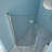 72" Fold Frameless Shower Door With Tempered Glass, 1/4 Inch (6 Mm)-120178759