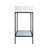 Pierre 40 Single, Freestanding, Open Shelf, Metal Frame Bathroom Vanity-59097705