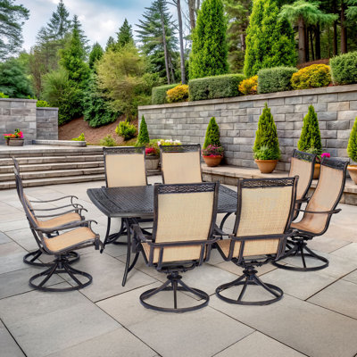 8 - Person Patio Dining Set with Square Table