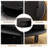 31.5" Modern Round Coffee Table With 360° Curved Sliding Door.-1323270121
