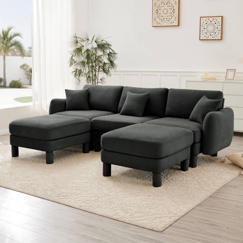 Canapé en tissu ultra-confortable Boucle
