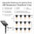 Ambience Pro 27 ft. Solar Outdoor Patio LED String Lights with 12 Spiral Filament Edison Bulbs, Remote Control, Weatherproof-129874436