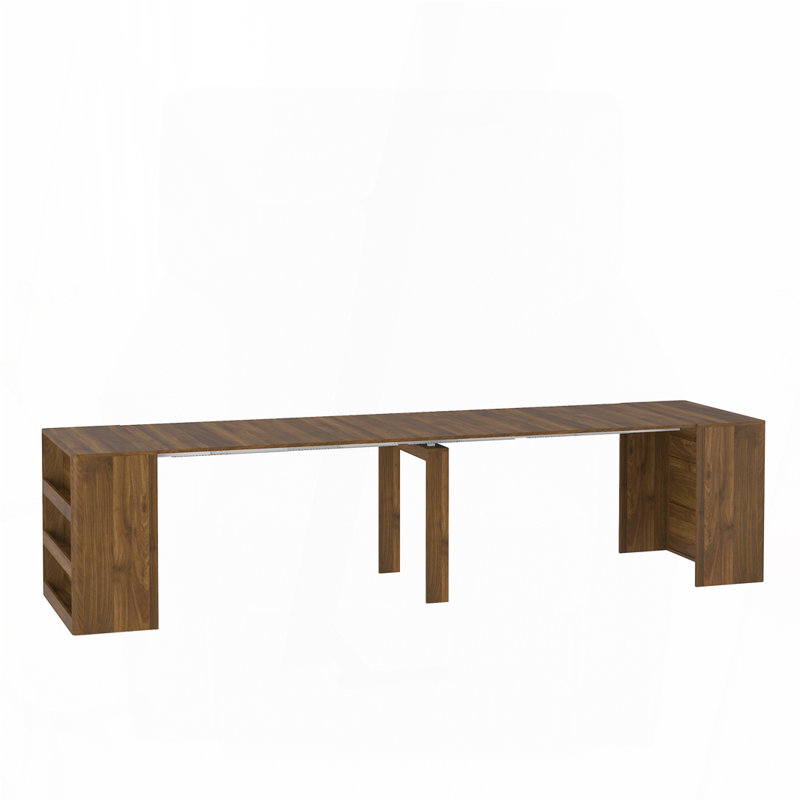 Extendable Foldable Dining Room Table, Wood