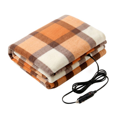 Couverture chauffante Stalwart - Couverture électrique 12 volts pour voiture, camion, VUS ou véhicule récréatif - Accessoires de voiture d'hiver portatifs pour le camping ou le voyage