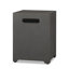 AEGEAN 20"H Square Metal Propane Tank Cover and Side Table by Real Flame
