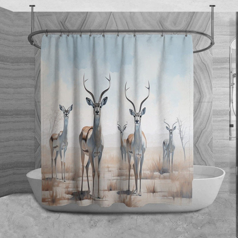 Rideau de douche Yoad, H 73 po x l 70 po
