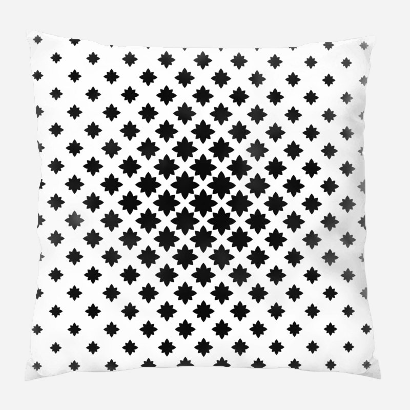 Geometric Microsuede Reversible Throw Pillow