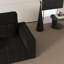 Fauteuil rembourré en velours côtelé avec coussin décoratif Corduroy-193211828