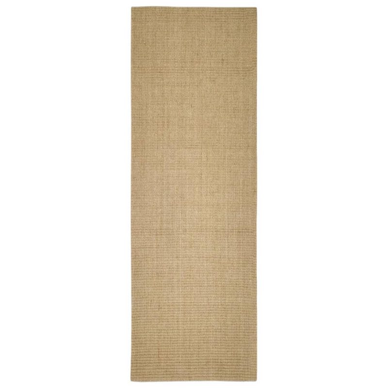 August Grove Rug Natural Sisal Brown, Runner 100 x 300cm