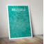 Brussels City Map - No Frame Print-1801248012