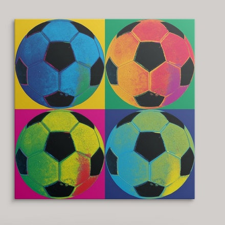 «Ball Four-Soccer», impression, H 12 po x l 12 po x P 1,5 po, Toile