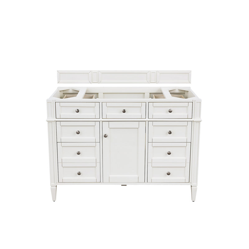 Brittany 48'' W Single Bathroom Vanity Base, Bright White
