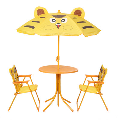 Burholme Kids 4 Piece Outdoor Table Or Chair and Chair Set