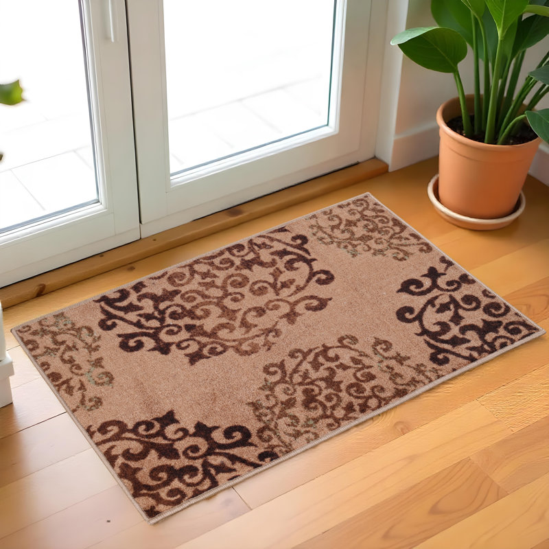 Tapis d'intérieur 100% nylon Ezra, Rectangulaire 2 pi x 3 pi