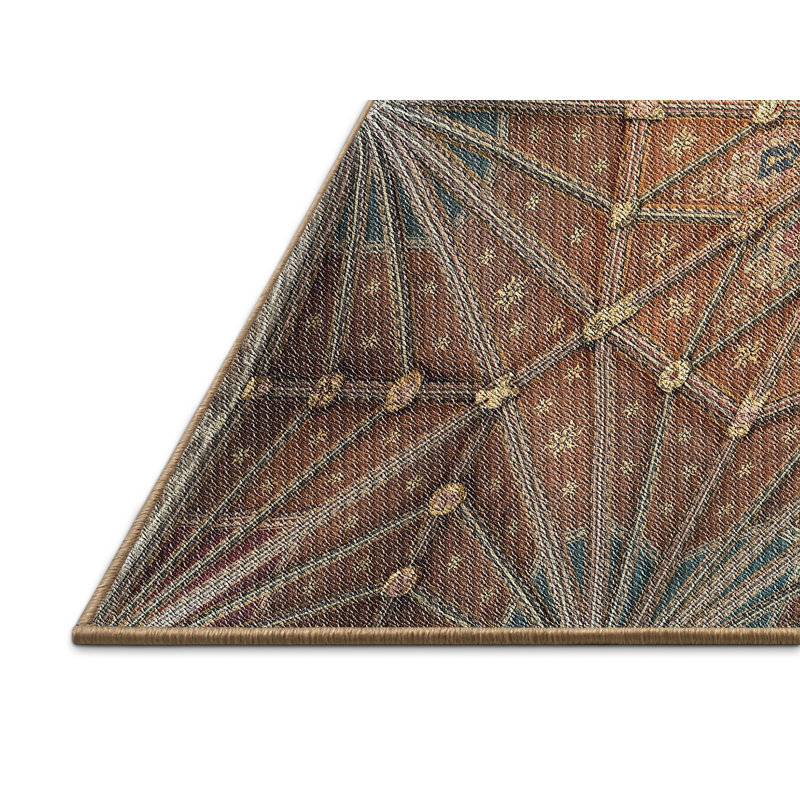 Tapis brun tissé à la machine, Rectangle 2 pi x 3 pi