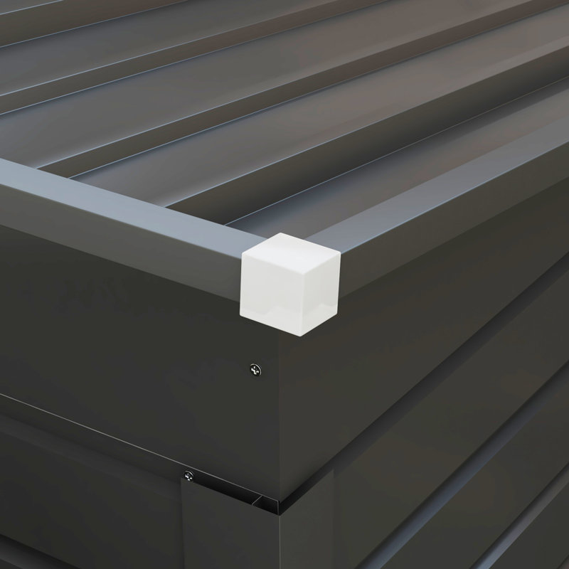 6 ft. 3 in. W x 4 ft. 3 in. D Galvanised Steel Pent Storage Shed