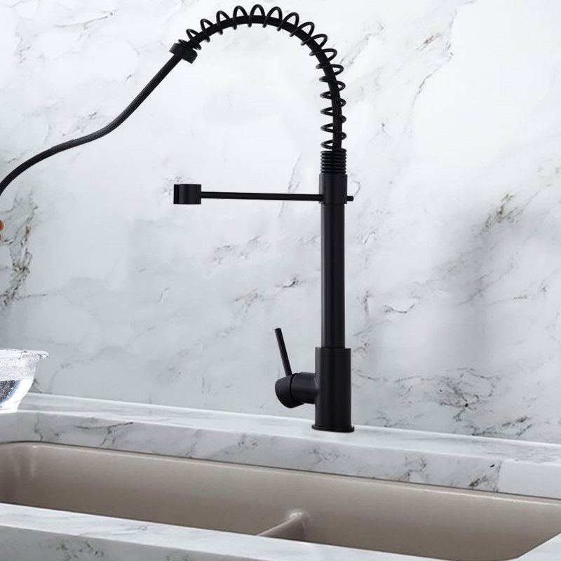 Robinet de cuisine Commercial, Noir mat