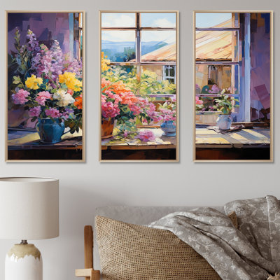 «Mauve Floral Ranch», art mural