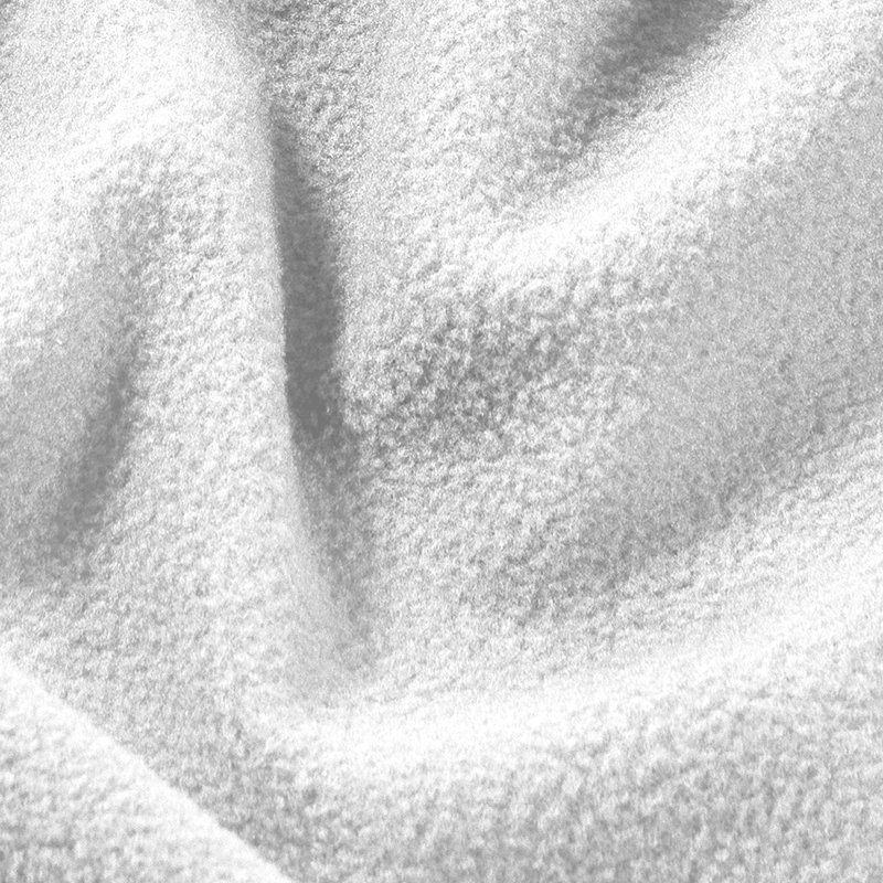 Couverture polaire légère, Double / Grand, Blanc
