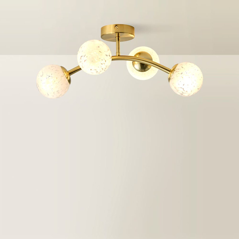 Alfreddie Glass Flush Mount