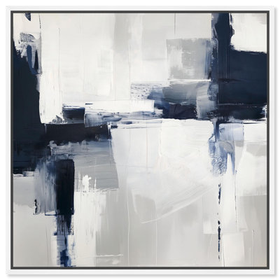 «Porcelain Blue on White II», art mural bleu par 