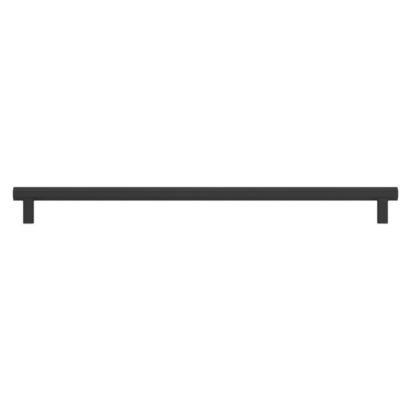 4419 Octagonal Pull, 12" CTC, Satin Black