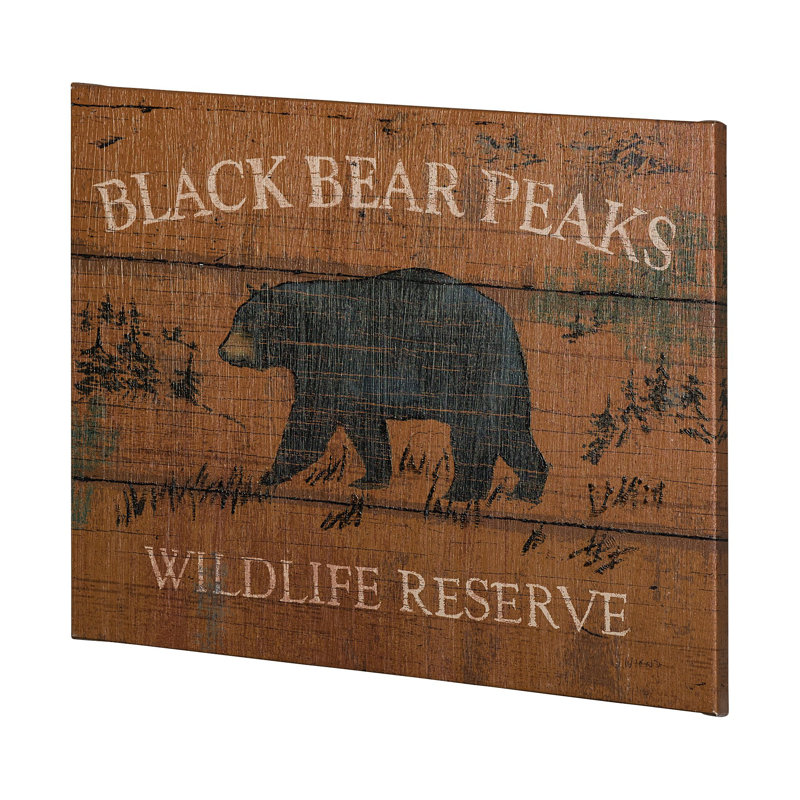 «Lodge Signs V» par James Wiens, H 40 po x l 50 po x P 1,5 po