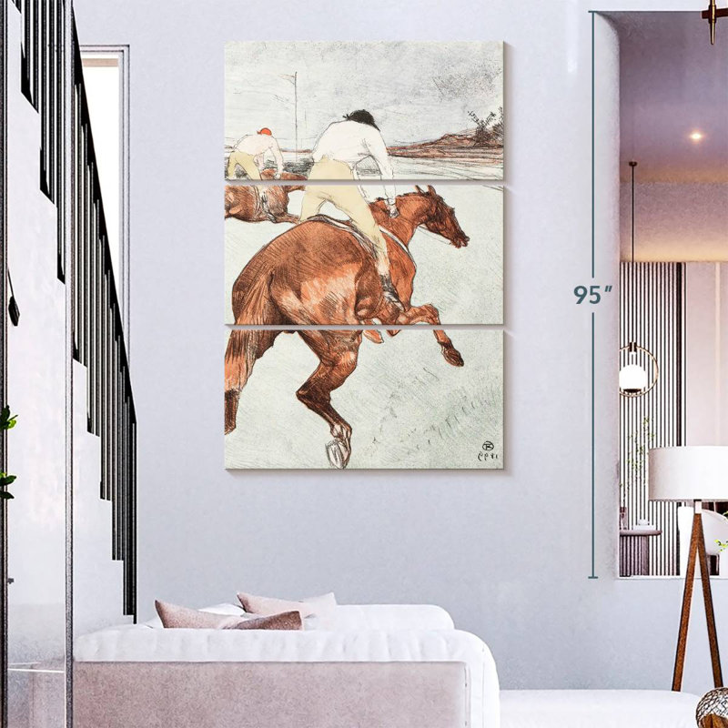 Sirci le jockey 1899, H 74 po x l 48 po