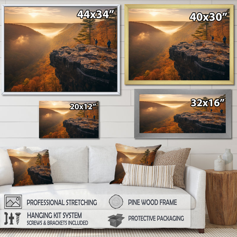 «Arkansas Whitaker Point II», reproduction sur toile, H 24 po x l 32 po x P 1 po, Encadrement doré