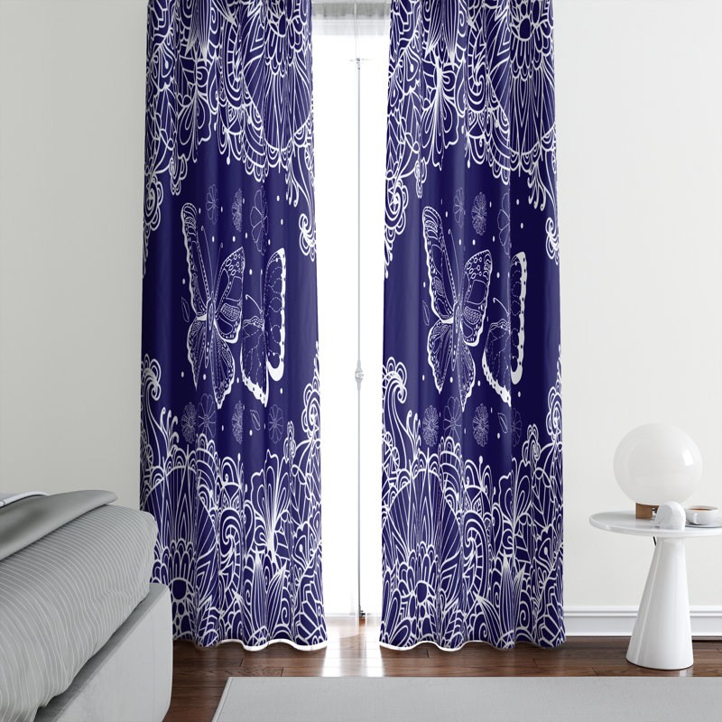 Semi Sheer Curtain, 40" W x 61" L