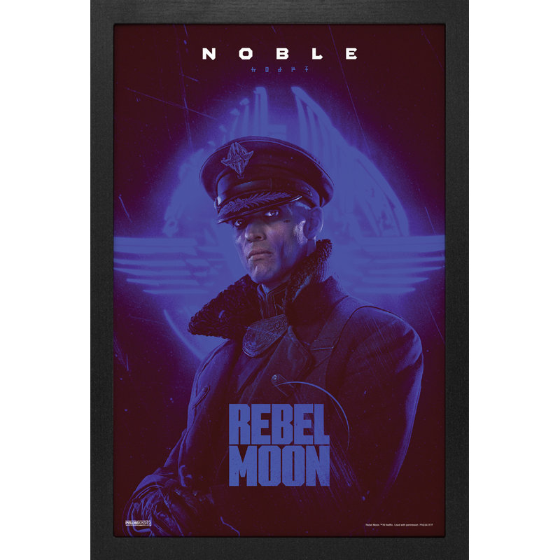 Rebel Moon - Insigne lumineux - Noble 11 x 17, reproduction encadrée