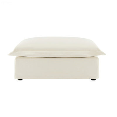 Repose-pieds rembourré de style moderne