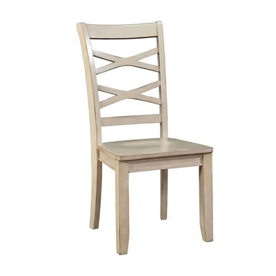 Alessia White Finish Side Chair (set Of 2)