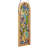 36"H Fruitful Grapevine Stained Glass Window Panel