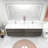 83.4'' Double Bathroom Vanity with Acrylic Top-75263148