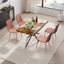 Ensemble de table de salle à manger extensible avec chaises en velours-1798613606-1800150148-1798613607