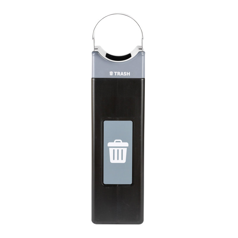 Commercial Zone Avante Trash Container, Narrow Unit w/Canopy Lid, Liner Included, 30
