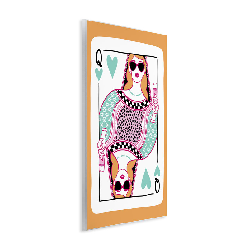  «Queen of Hearts & Drink» par JJ Design House LLC, H 15 po x l 10 po