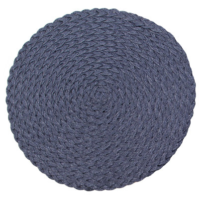 Daisy Woven Table Placemats 15 Inches Round Set of 6 Non-Slip Dining & Kitchen Table Mats