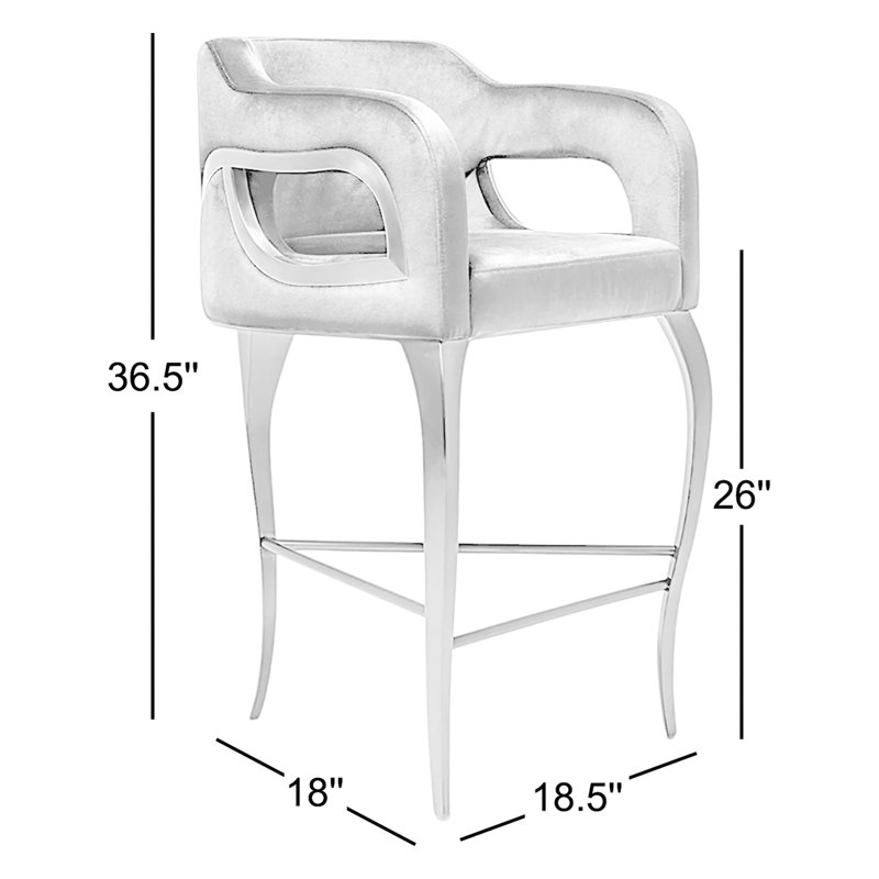 Tabouret de bar Michalis, Noir