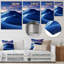«Blue Nocturnal Desert Dunes V» - art mural désert en métal-1024536899