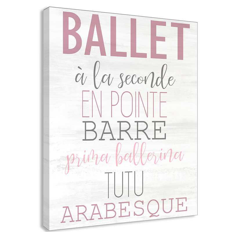 Ballet toute la journée 2, H 36,5 po x l 26,5 po x P 0,63 po, Toile