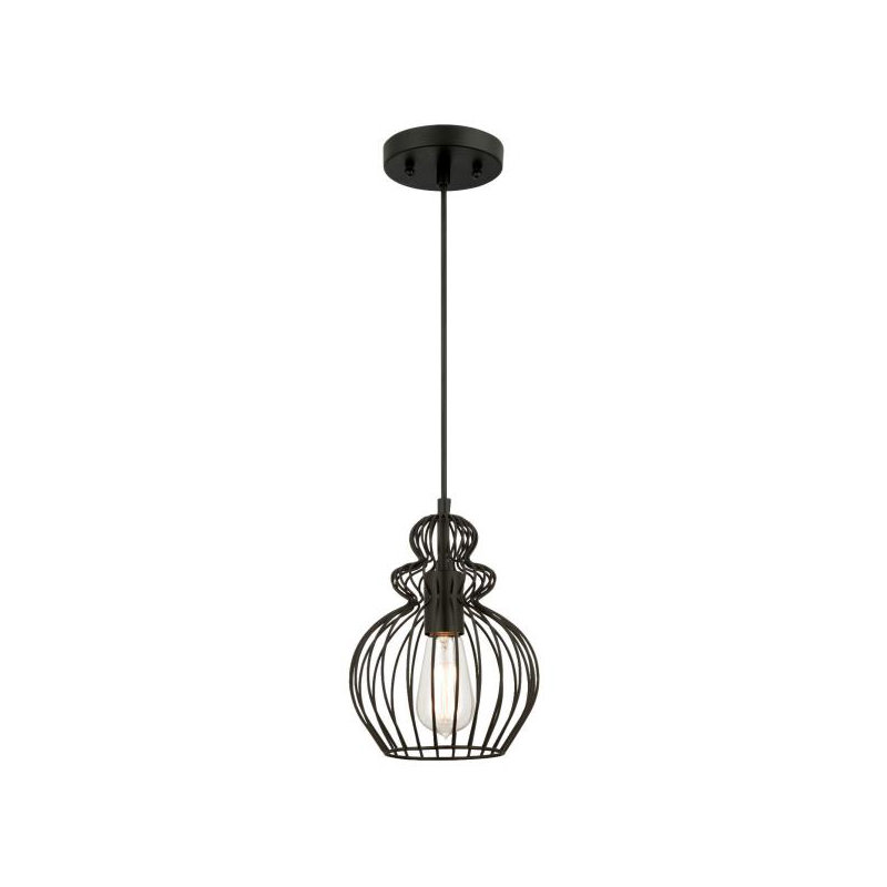 Yousef 1 - Light Geometric Pendant, Matte Black