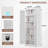 72.05 " H Durable Metal Pantry Cabinet With 2 Doors And 5 Adjustable Shelves - Multi-Use for Kitchen, Living Room, Bedroom