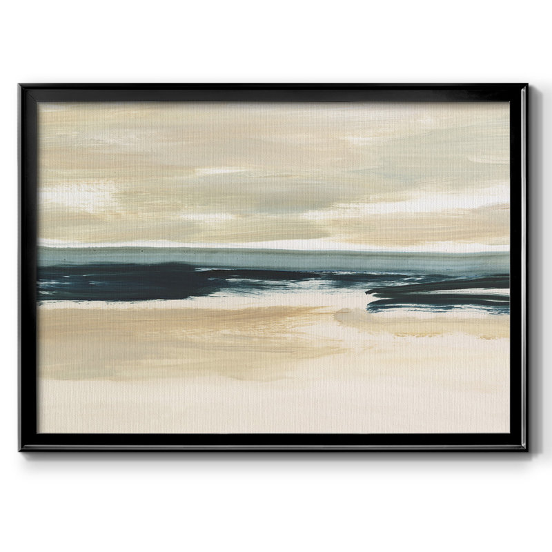 Sand & Sea I-Framed Gallery Wrapped Canvas, 30" H x 44" W x 1.5" D, Black
