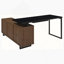Bureau d'ordinateur en L